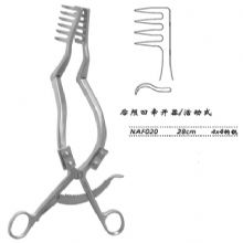 金鍾後(hou)顱凹牽開器(qi)  NAF020 28cm 活動(dòng)式(shi) 4×4 鈎鈍腦用(yong)牽開器(qi)