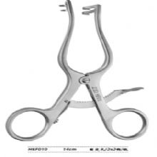 金鍾乳突牽開器(qi)  H6F010 14cm 固定式(shi) 2×2鈎銳
